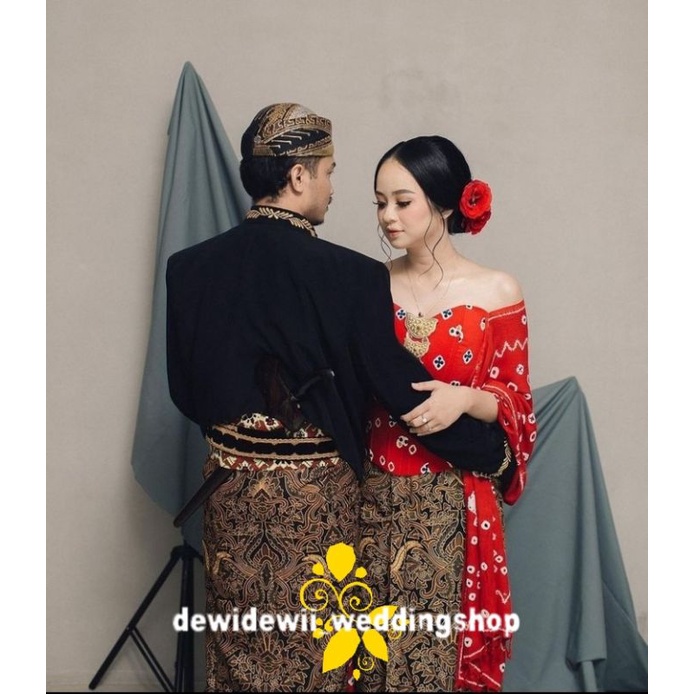 Baju Prewed Adat Jawa, Motif Jumputan