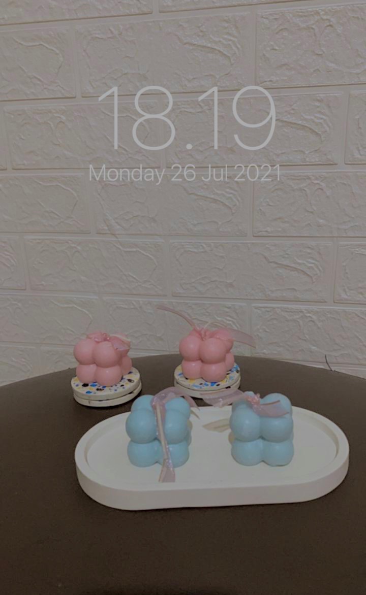 Gift Set Scented Candle Pengharum Ruangan Lilin Aromaterapi Aesthetic Decor Kamar Aromatherapy Decor