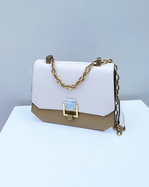 SALE Chain Handle Geometric Crossbody Bag