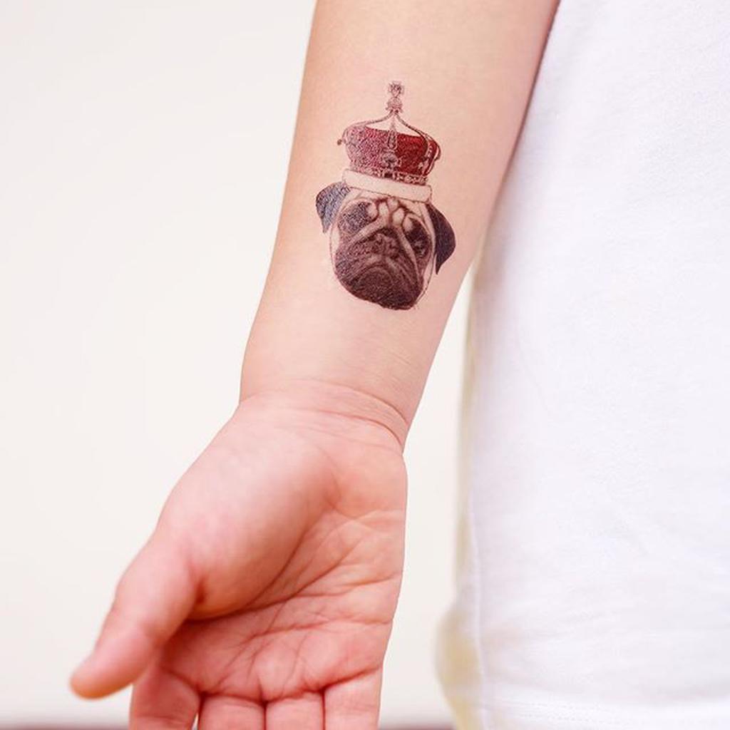 

POTATOO KING FRENCHIE Temporary Tatto Stiker