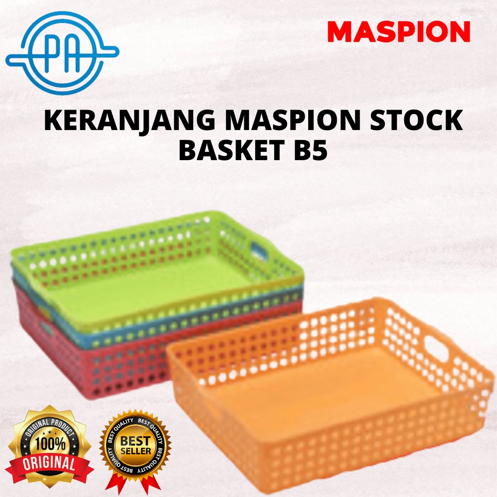 KERANJANG MASPION STOCK BASKET B5 WARNA