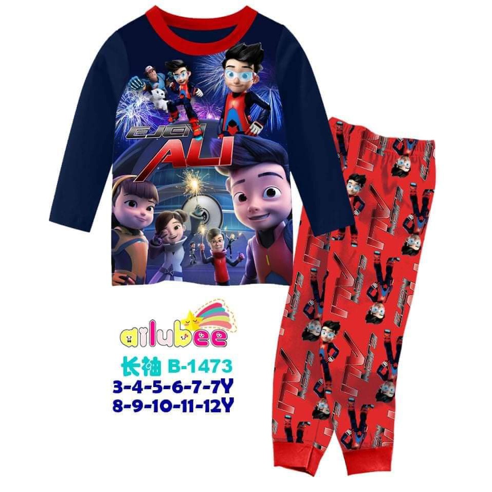 hbs  - EJEN ALI BAJU TIDUR ANAK COWOK AILUBEE B1473