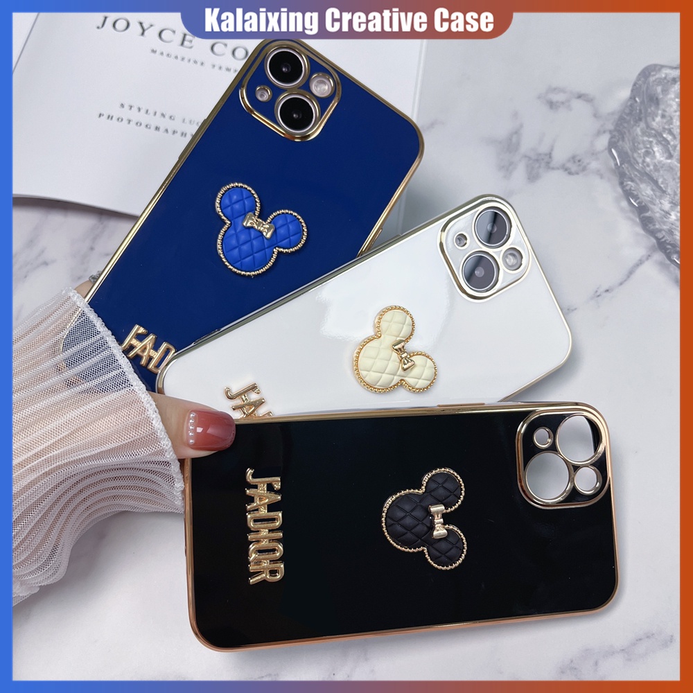 Casing Soft Case Desain Plating Gaya Mewah Berkilau Untuk iPhone 14 + / 14 Pro Max / 13Pro / 12promax / 11Pro / Xs Max / Xr / X / Xs