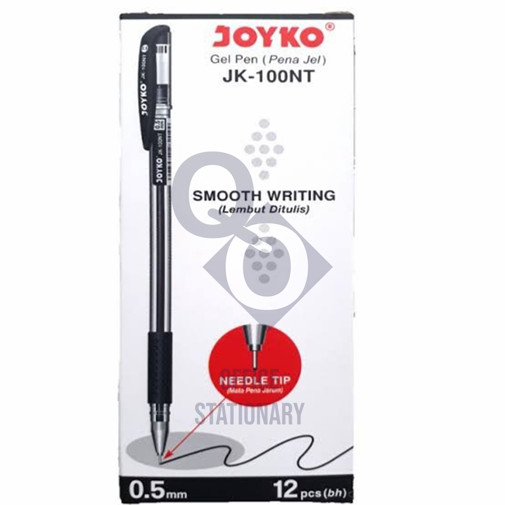 Gel pen JK100NT / Pena / Pulpen / Bolpen Joyko JK-100 NT / 0.5 mm selusin