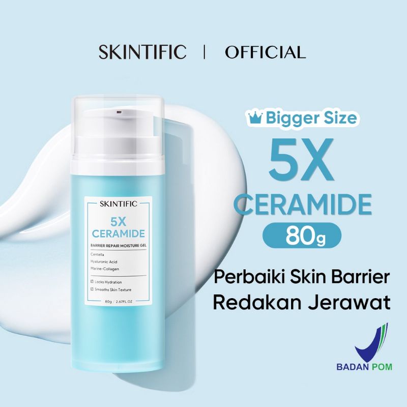 Jual Skintific 5x Ceramide Barrier Repair Moisture Gel 80g Facial Moisturizer Day Cream 9778