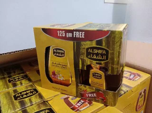 Madu paket Al shifa 500gr free 125gr asli original impor arab