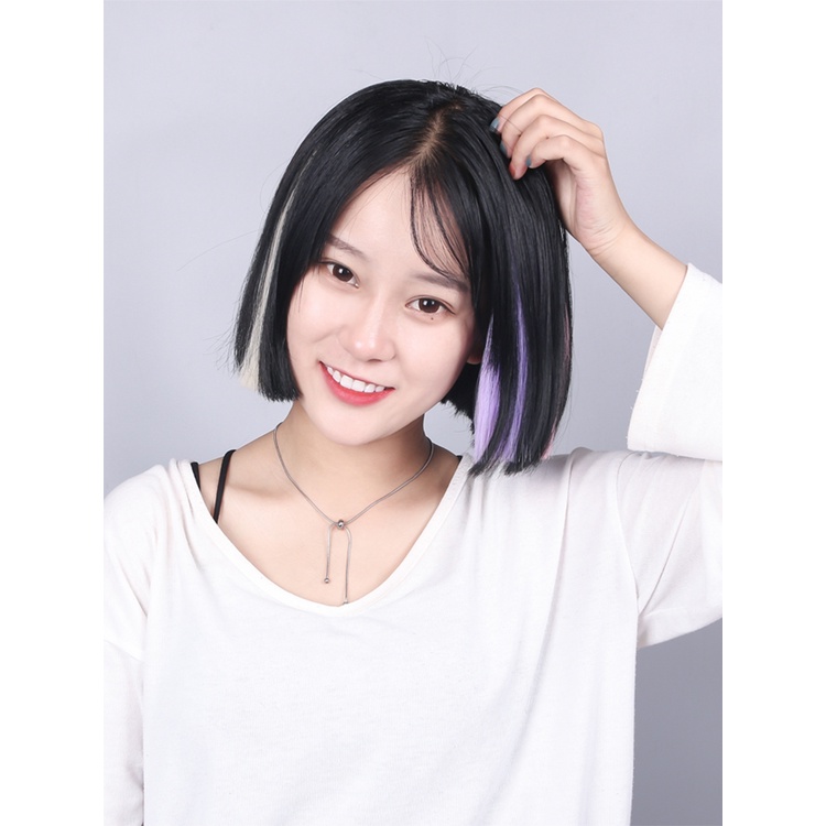 Wig Rambut Palsu Wanita Pemanjang Rambut Palsu Warna Jepit Aneka Desain-Won