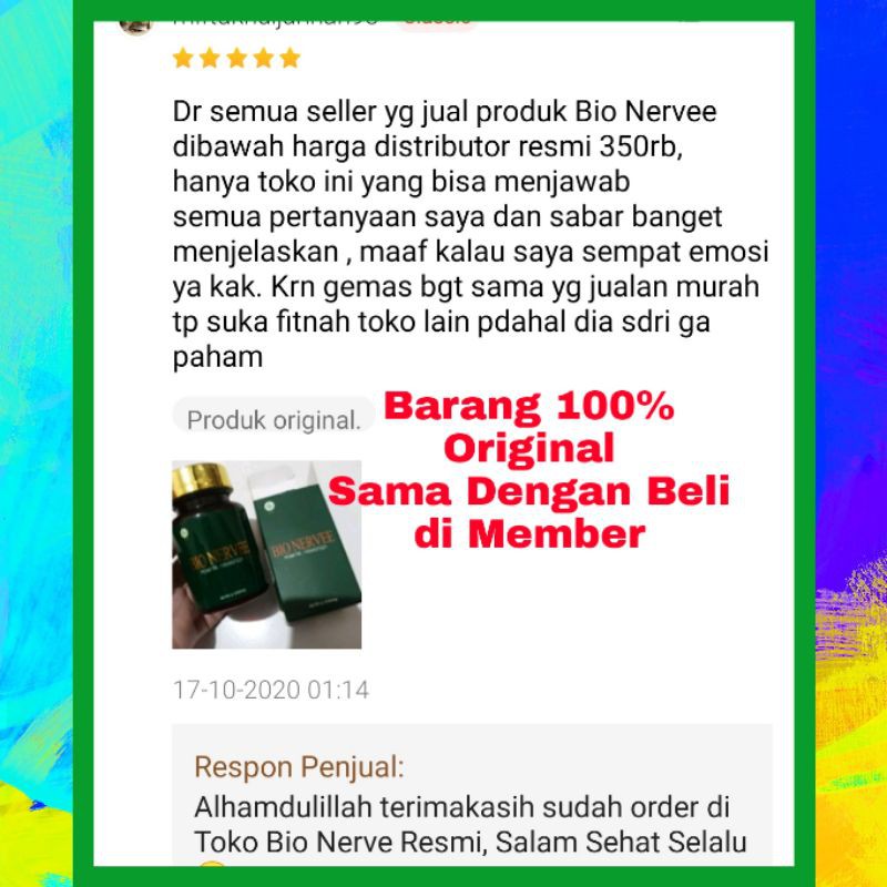 PROMO !!! BIO NERVEE ORIGINAL BPOM BIO NERVE INDONESIA ASLI OBAT HERBAL ALAMI SEGALA PENYAKIT-7