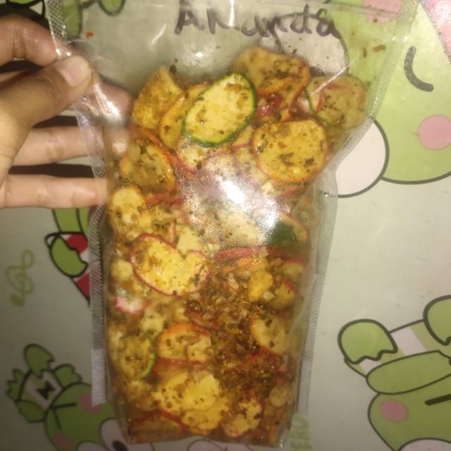 

Kerupuk jablay (bumbu seblak)