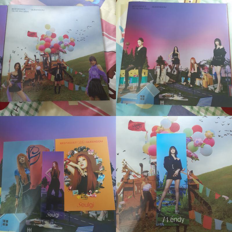OFFICIAL ALBUM POSTCARD WENDY BOOKMARK SEULGI PHOTOCARD IRENE RED VELVET QUEENDOM QUEENS CASE VER