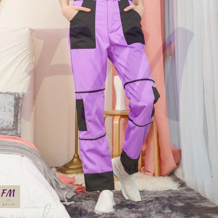 

[PRODUK HES] CARGO PANTS MILENIAL Cewek Cowok FREE BELT CTW