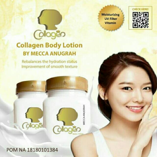 COLLAGEN BODY LOTION BY MECCA ANUGRAH BPOM ORIGINAL - BIBIT COLLAGEN MECCA