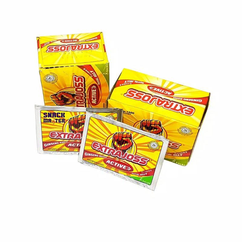 TERMURAH EXTRA JOSS KUNING 1 BOX isi 12 SACHET