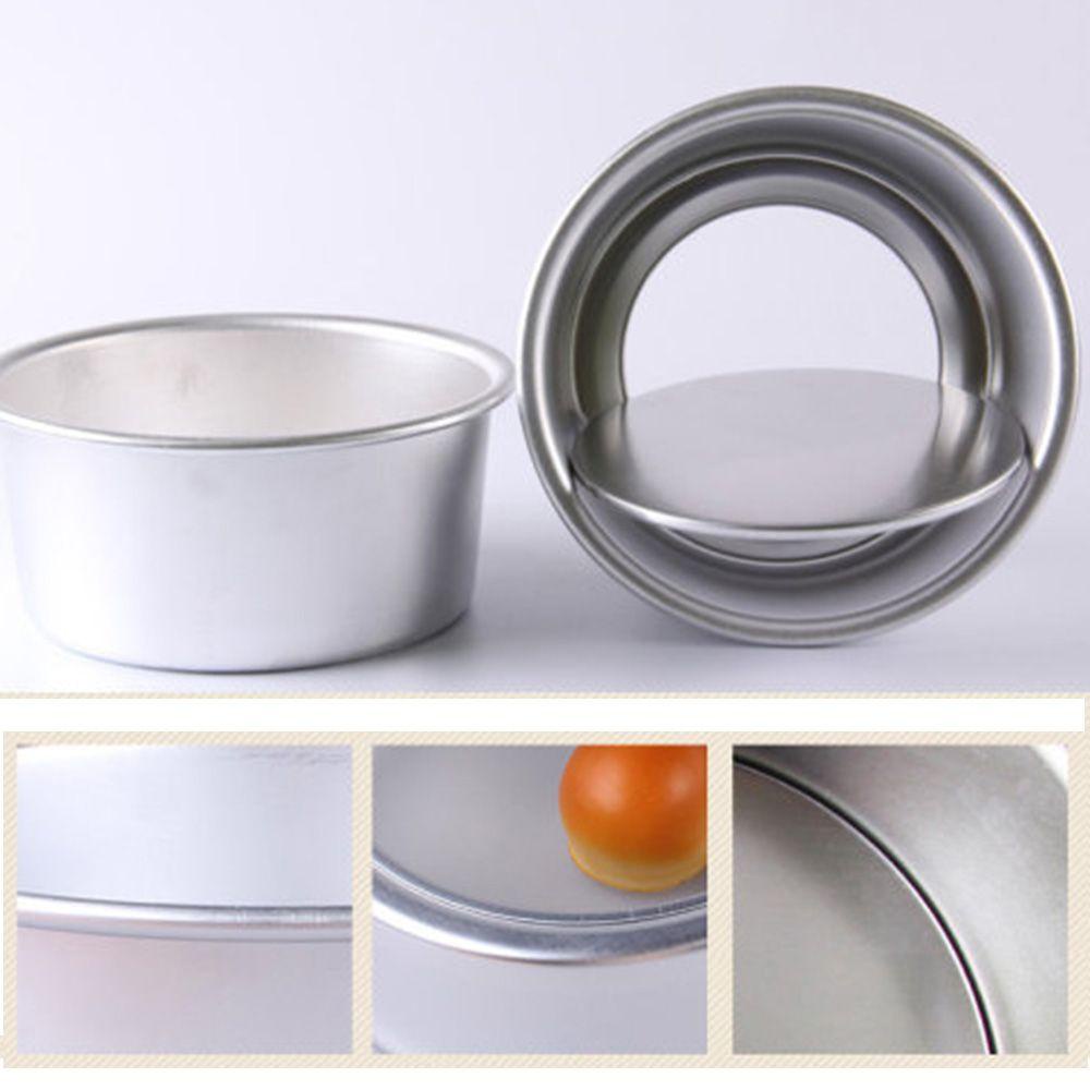 Preva44 /6 /8/10inch Loyang Kue Piring Dapur Motif Bulat Bahan Aluminium Alloy Die