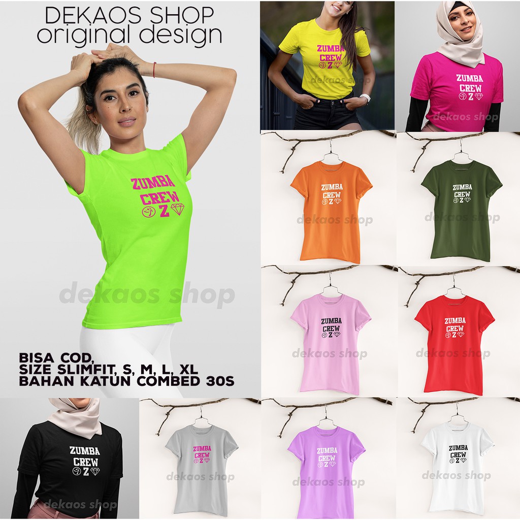 SUPERKAOS / KAOS ZUMBA / BAJU ZUMBA / ATASAN ZUMBA / ZUMBA / KAOS SENAM / BAJU SENAM /KAOS GYM/DK285