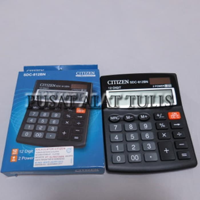 

CALCULATOR CITIZEN SDC-812BN (12 DIGITS)|KALKULATOR|STATIONERY|ATK