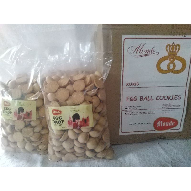 Termurah / Monde egg ball by Nissin 500 gram / Snack kiloan