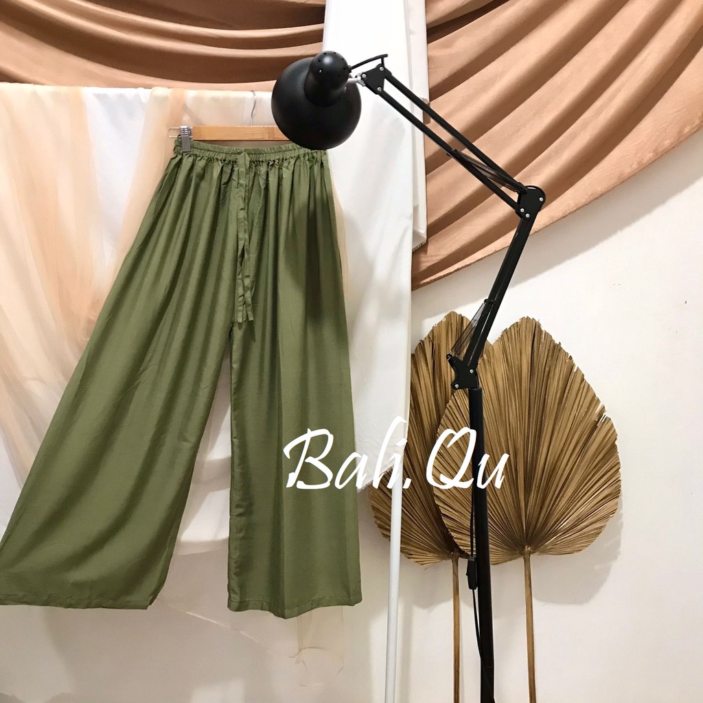 Celana Kulot Panjang Polos Jumbo Bali Qu-PEAR