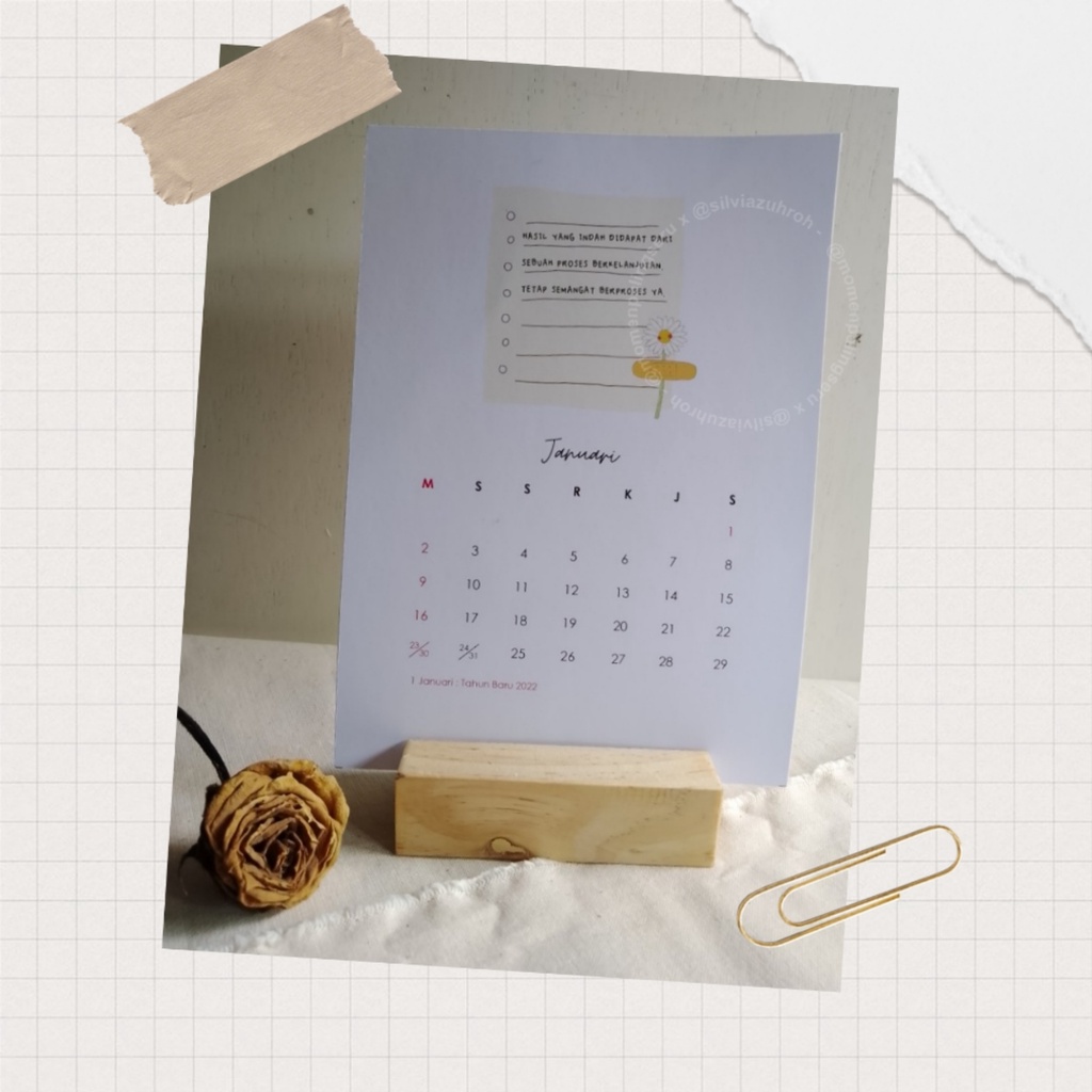 

2022 Calendar by @momenpalingseru x @silviazuhroh