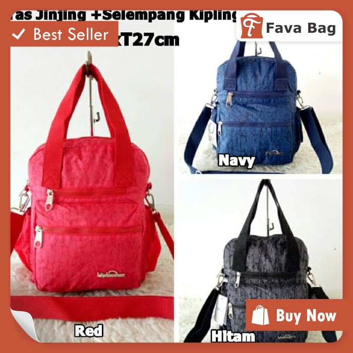 FB0179 TAS JINJING / TAS SELEMPANG KIPLING 2 IN 1 SUPER - NAVY  TAS MURAH TAS SIMPLE TAS TRAVEL
