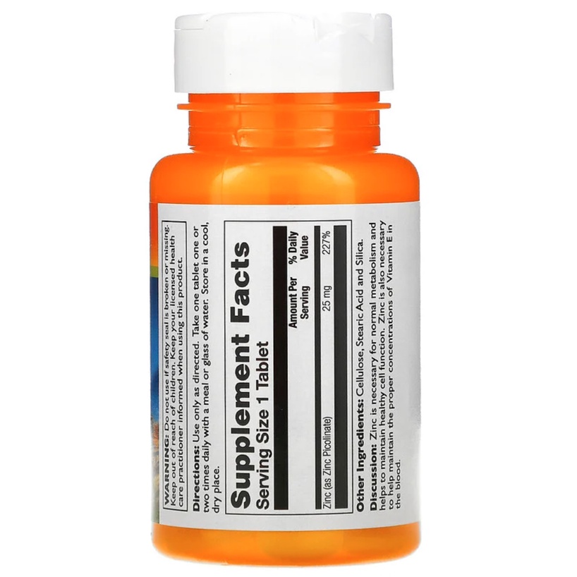 Thompson Zinc Picolinate 25 mg 60 Tab Jaga Kesehatan Sel Tubuh ORI USA