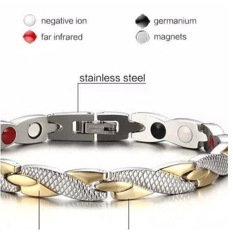 gelang kesehatan premium magnet titanium cewe cowo berkualitas