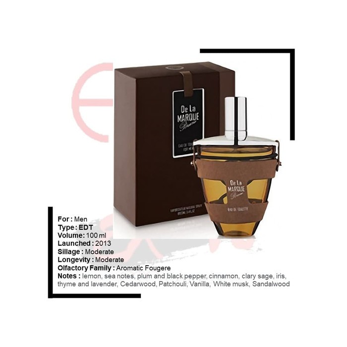 Jual De La Marque Brune Armaf EDT for Men 100ml | Shopee Indonesia