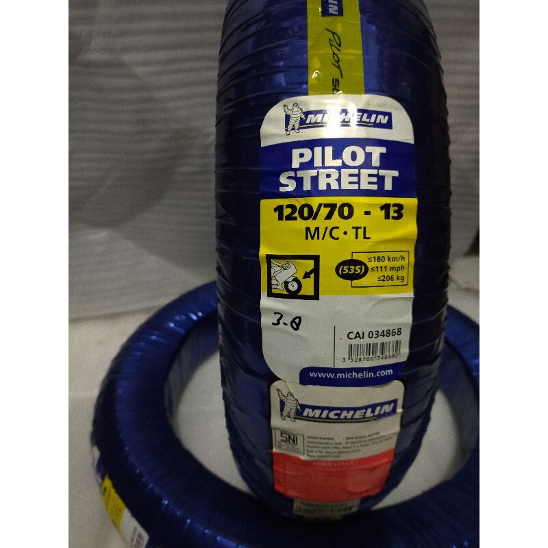 ban Michelin nmax pilot street 120/70 ring 13