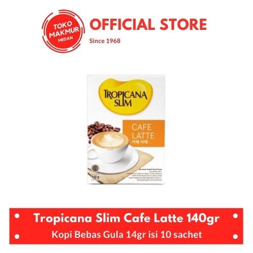 TROPICANA SLIM CAFE LATTE 14 GR ISI 10 SACHET