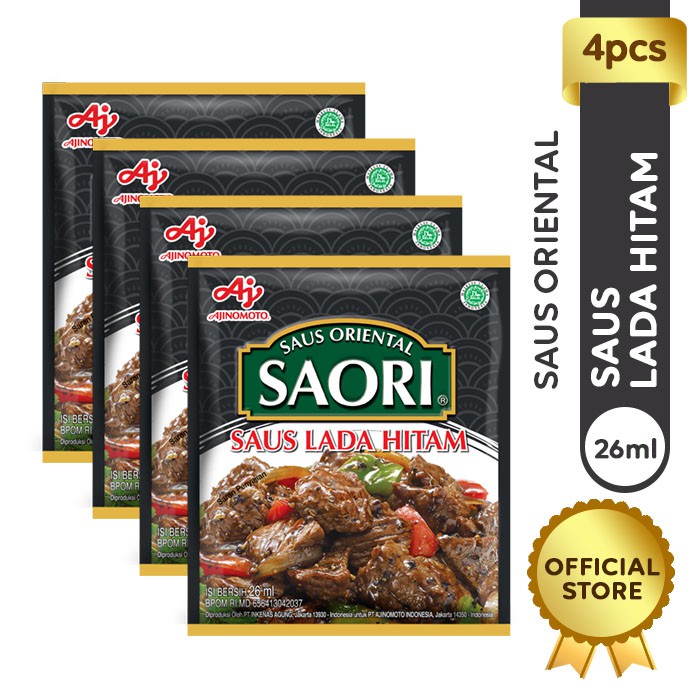 SAORI Saus Lada hitam Sachet 26 ml Shopee Indonesia