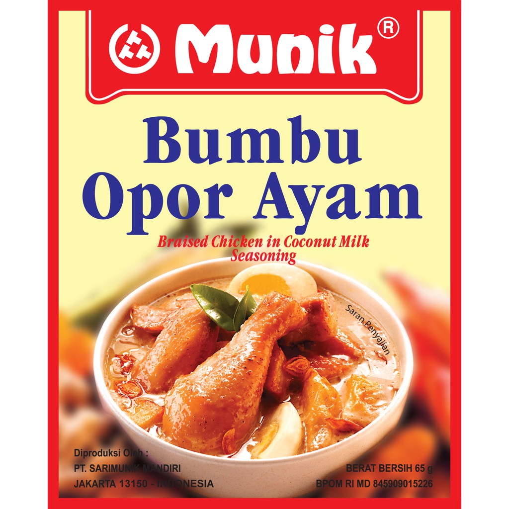 Bumbu Munik Opor Ayam 65 Gram Shopee Indonesia