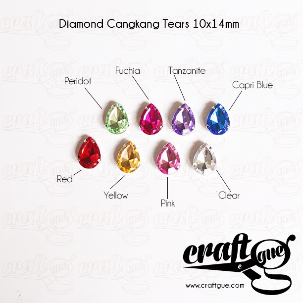 Diamond Cangkang Tears 10x14mm