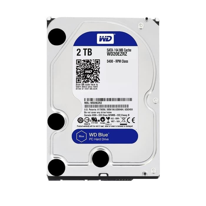 HDD Internal PC WD Blue 2Tb SATA Cache 64 MB Hardisk 2 TB