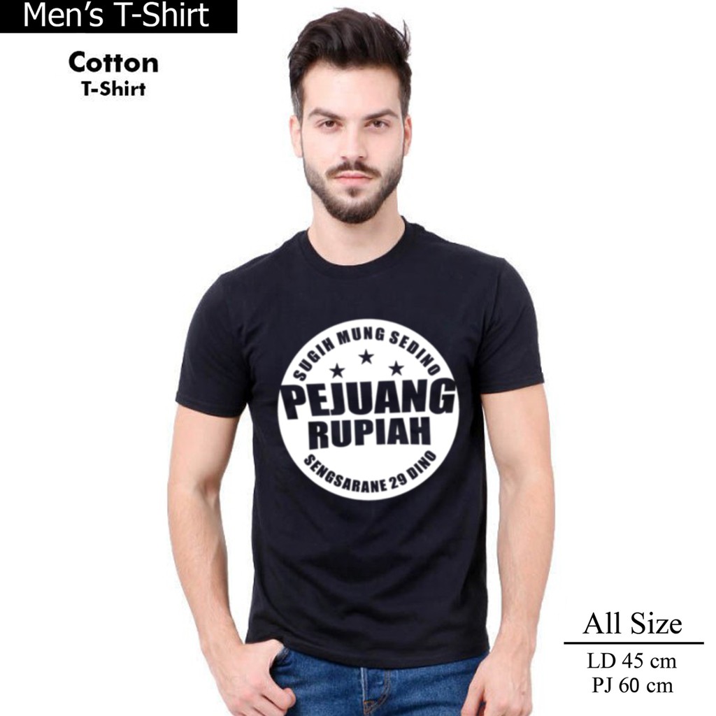 Bess - Kaos Distro Pria Murah / Kaos Pria PEJUANG RUPIAH 01