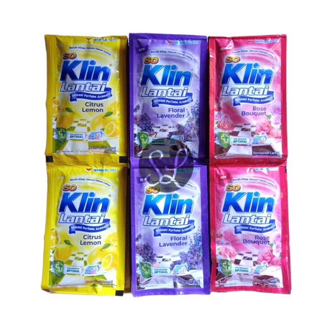 Soklin Lantai Sachet 25ml Renceng Isi 12pc Sachet