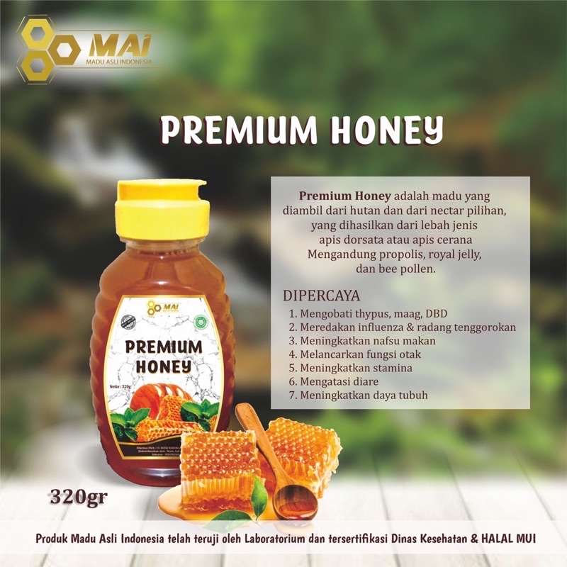 

MAI Premium Honey / Madu Premium - Apis Dorsata - Madu Hutan Asli / Madu Asli Indonesia MAI