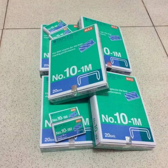 

Isi Staples Max No. 10