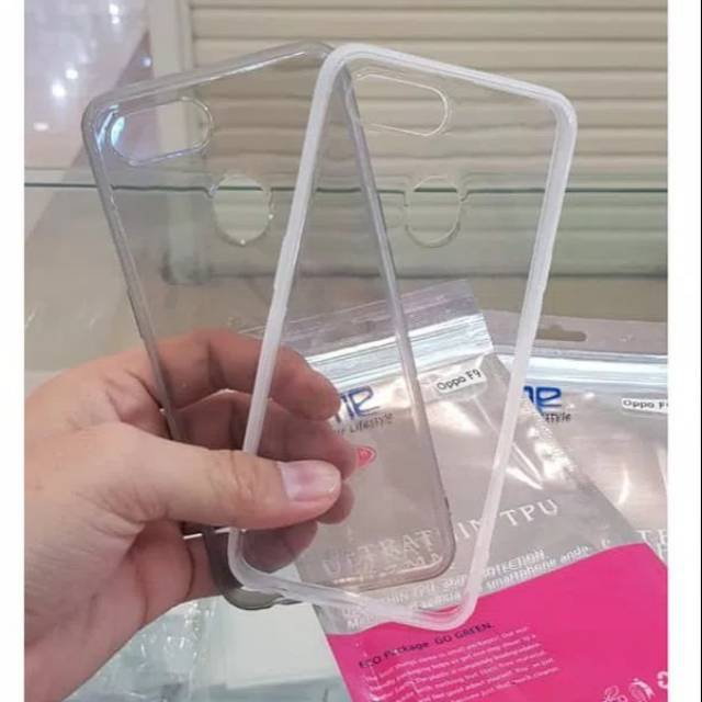 ultra thin tpu jelly Oppo F9 case casing cover transparan