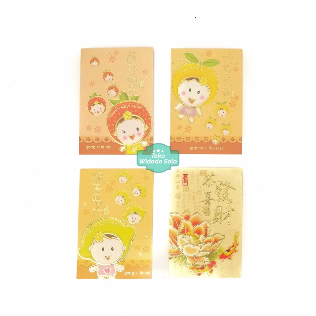 

Amplop Angpao Imlek Tahun Baru Cina Fancy Lucu Gong Xi Fa Cai 8x12cm - 1 Pack isi 6 Lembar