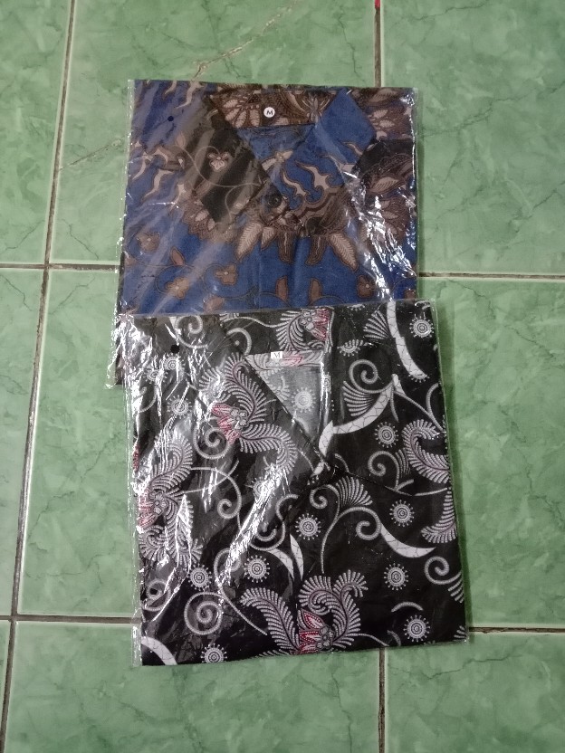 022 Zahira Batik Hrb026 Kenongo Hem Kemeja Batik Pria Lengan Pendek  Katun Primis Halus M L Xl,,