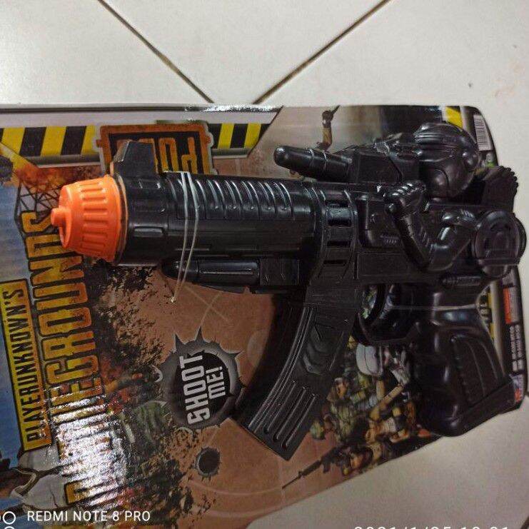 PROMO I062 MAINAN ANAK PISTOL TEMBAK TEMBAKAN GUNMAN PUBG BENTUK ORANG BISA BUNYI MAINAN LAKI LAKI