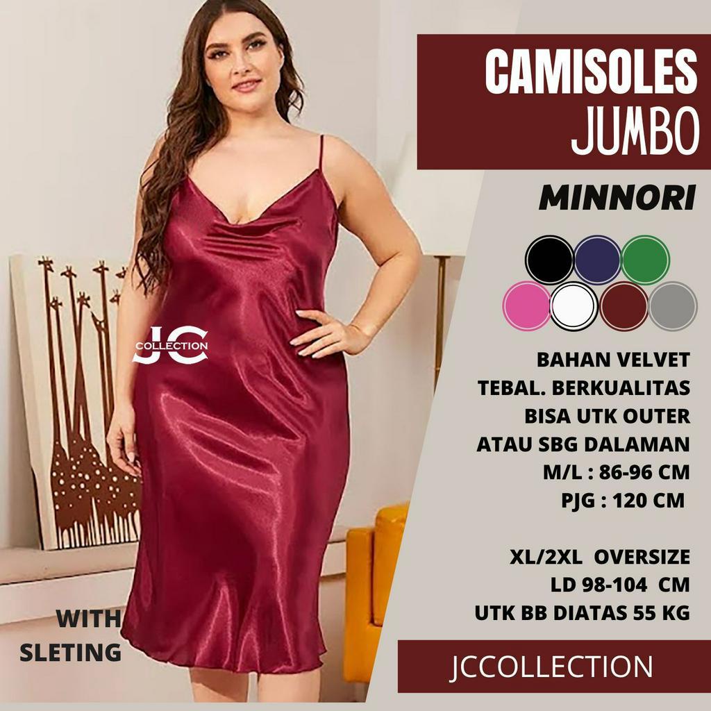 Tanktop Jumbo Velvet / Camisoles Oversize sexy Saten / Tanktop Tali Minori JCCollections. / Tanktop Satin Jumbo