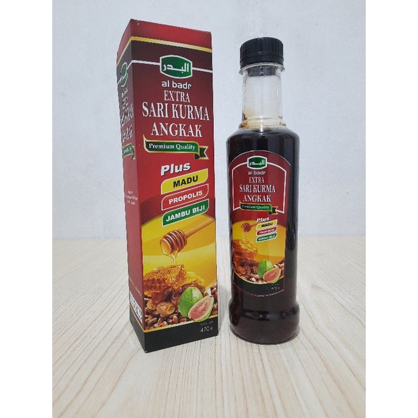 

Sari Kurma ANGKAK plus Madu, Propolis, Jambu Biji 470gr Al Badr / Meningkatkan Trombosit Darah, Demam, Kolesterol, DBD, Typus dan Menjaga Stamina Tubuh