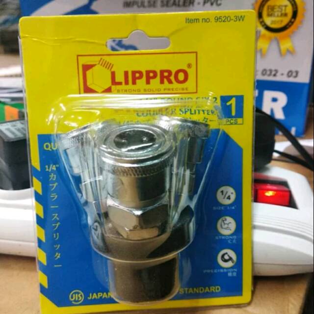 LIPPRO Kopler Cabang 3 - Quick Coupler 3 Way LIPPRO - COUPLER SPLITTER CABANG 3 ps