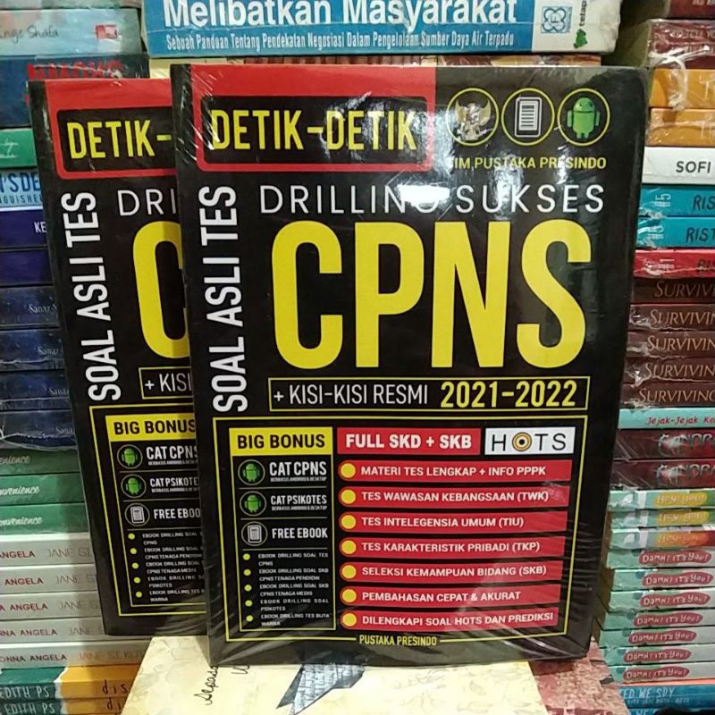 DETIK DETIK DRILLING SUKSES CPNS SOAL ASLI TES CPNS + KISI KISI RESMI 2021-2022 Buku baru & original