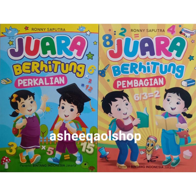 Buku Juara Berhitung Perkalian Pembagian/Anak TK Paud