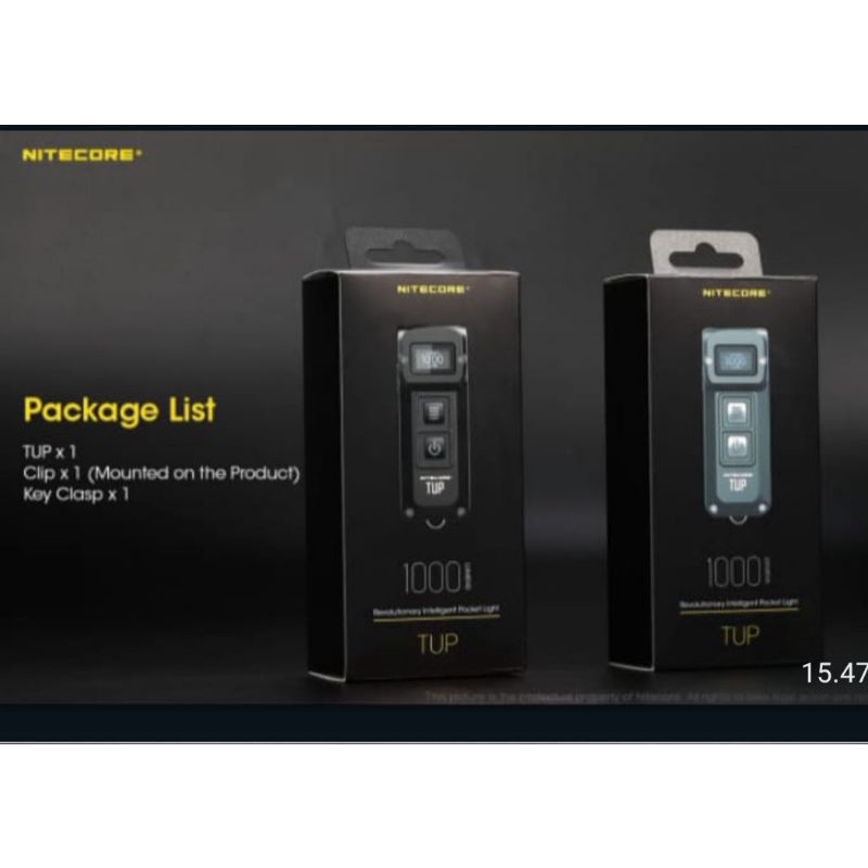 Senter Keychain Nitecore Nitecore TUP 1000