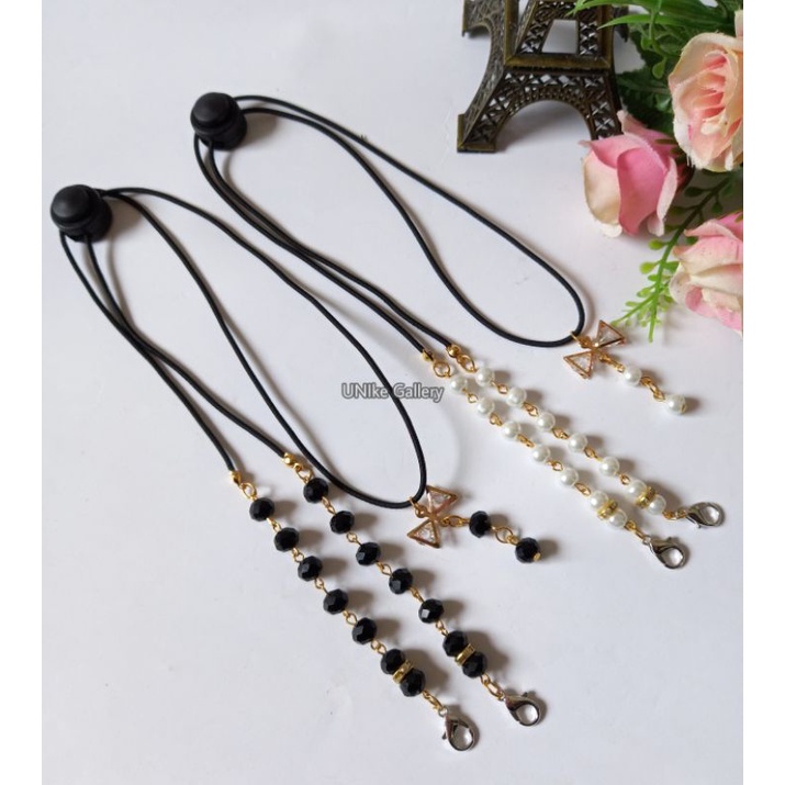 Kalung Masker Mutiara 2in1|| Strap Masker Mutiara 2 in 1