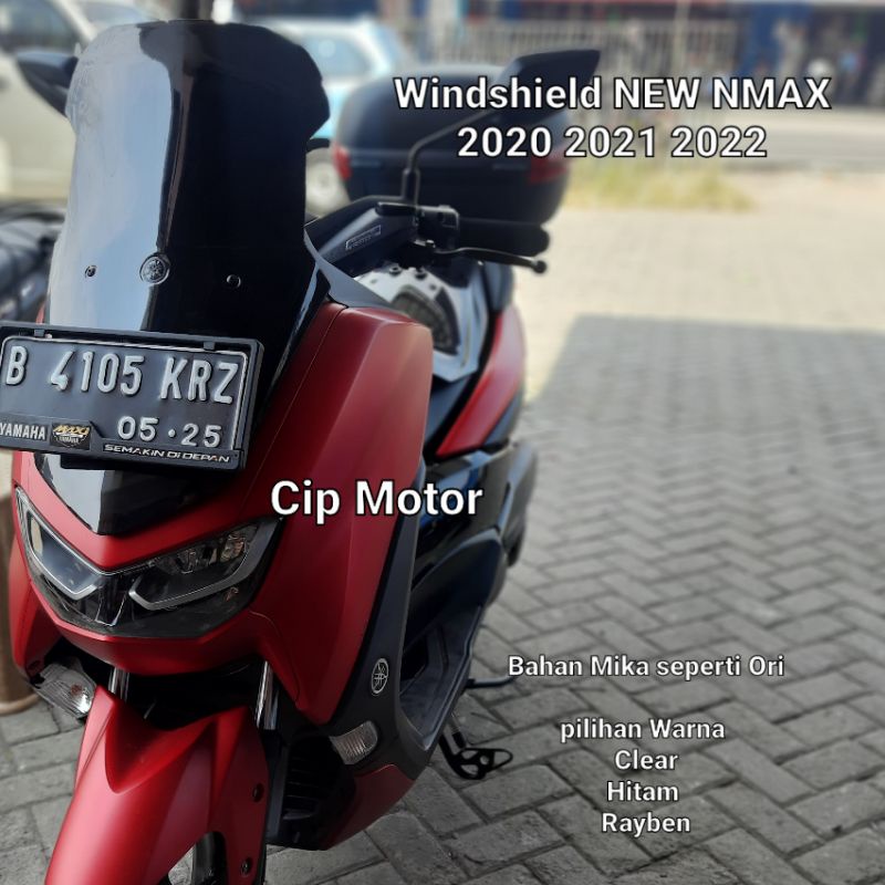 Visor Windshield NEW NMAX 2020 2021 2022 YDP tinggi Warna Hitam Smoke Clear Bening
