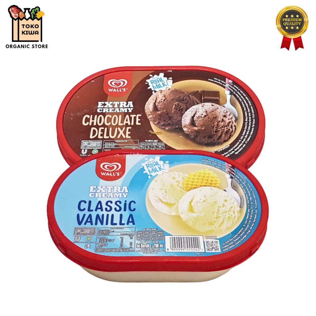 

Walls Ice Cream Classic Creamy Vanilla / Chocolate Deluxe 700ml